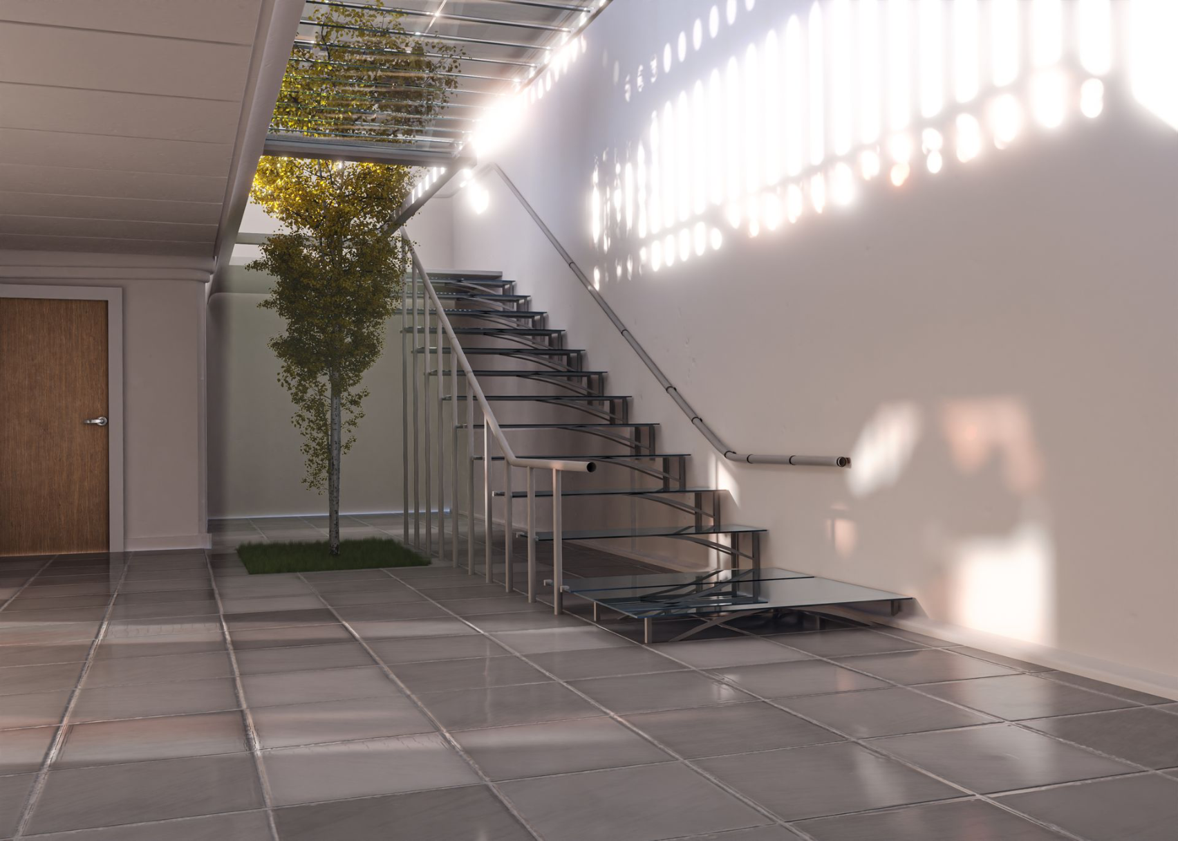 Espacio comercial, luz natural, neuroarquitectura, interiores, iluminación